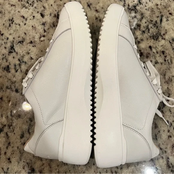 Vionic Kearny White Leather Platform Sneakers Support Comfort Walking Womens 9.5 - Picture 10 of 12